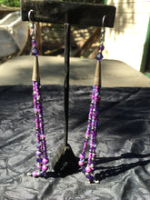 Long Purple Earrings