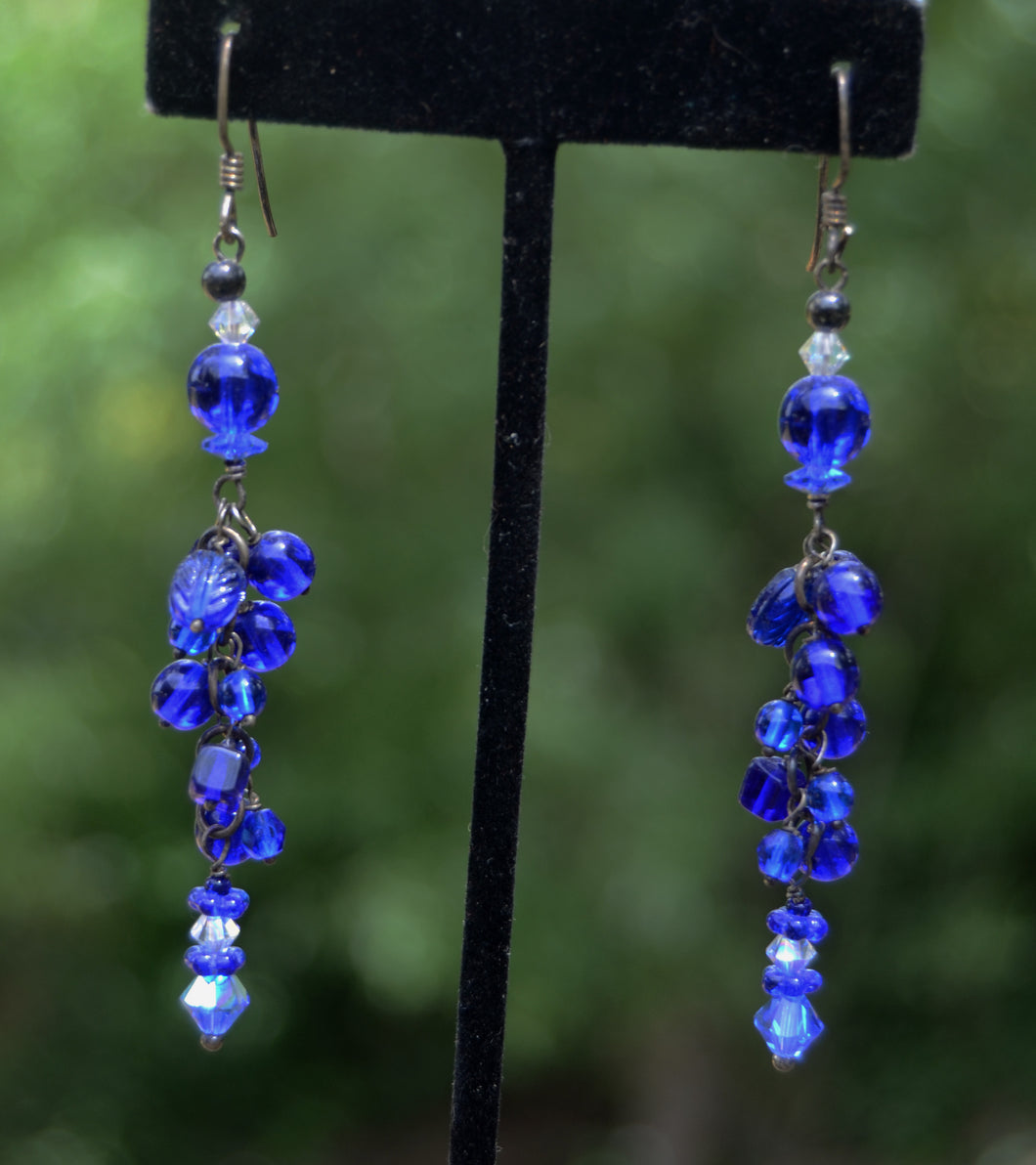 Blue Glass earrings